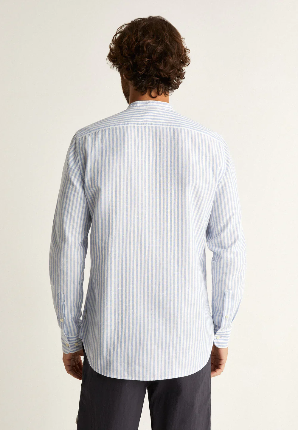 Camisa Abbot Mao Light Blue Stripes 39 - Image 4