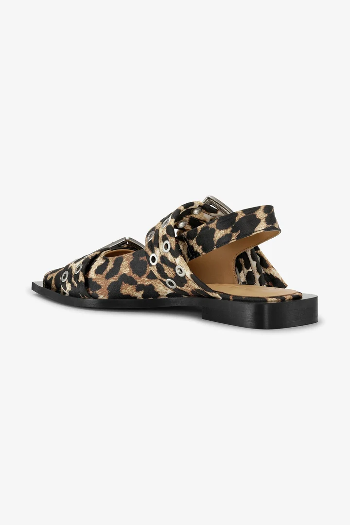 Ballerina Feminine Buckle Ballerina Satin Print - Image 2