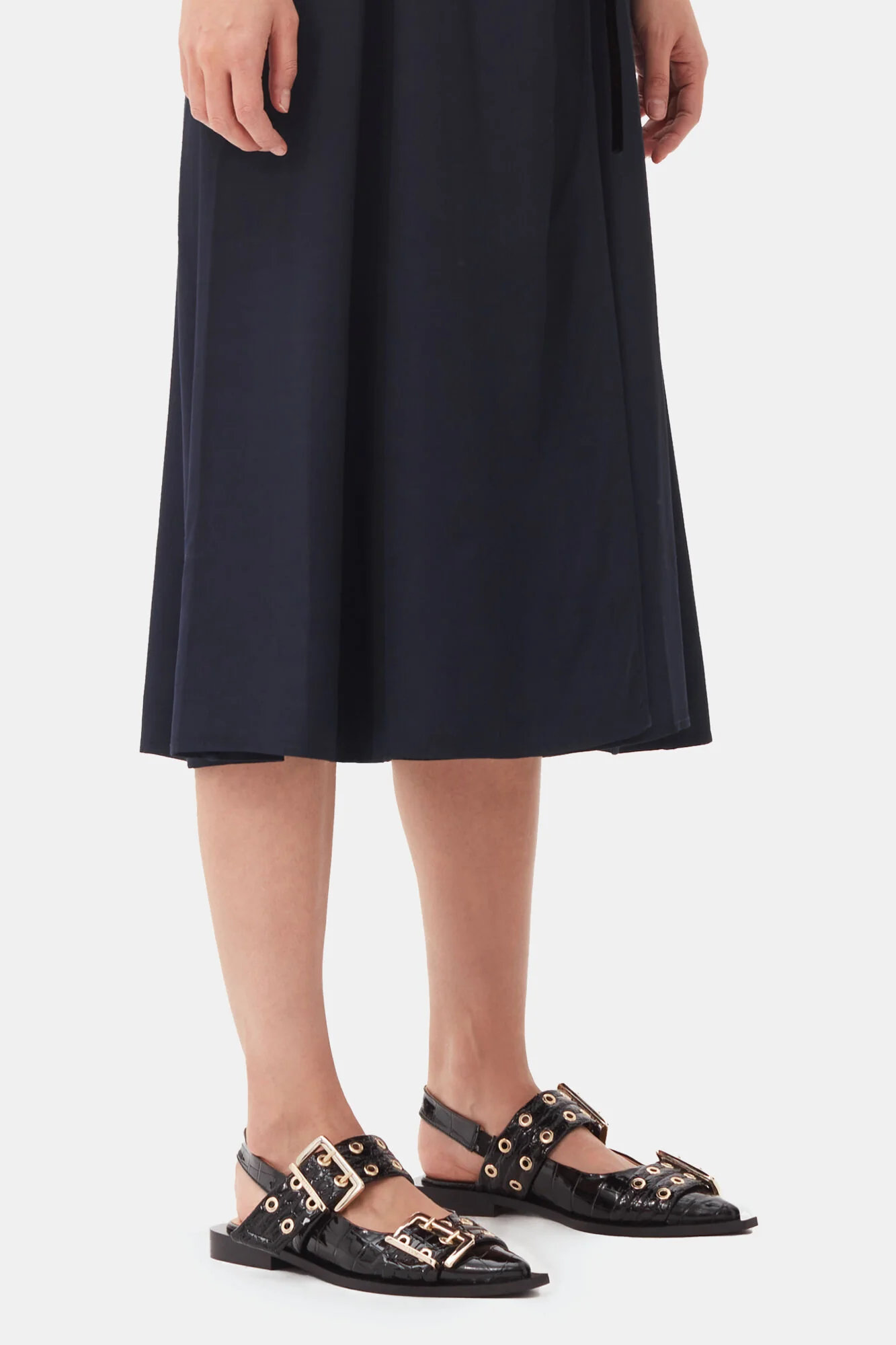 Baleta Feminine Buckle Patent Croco - Image 4