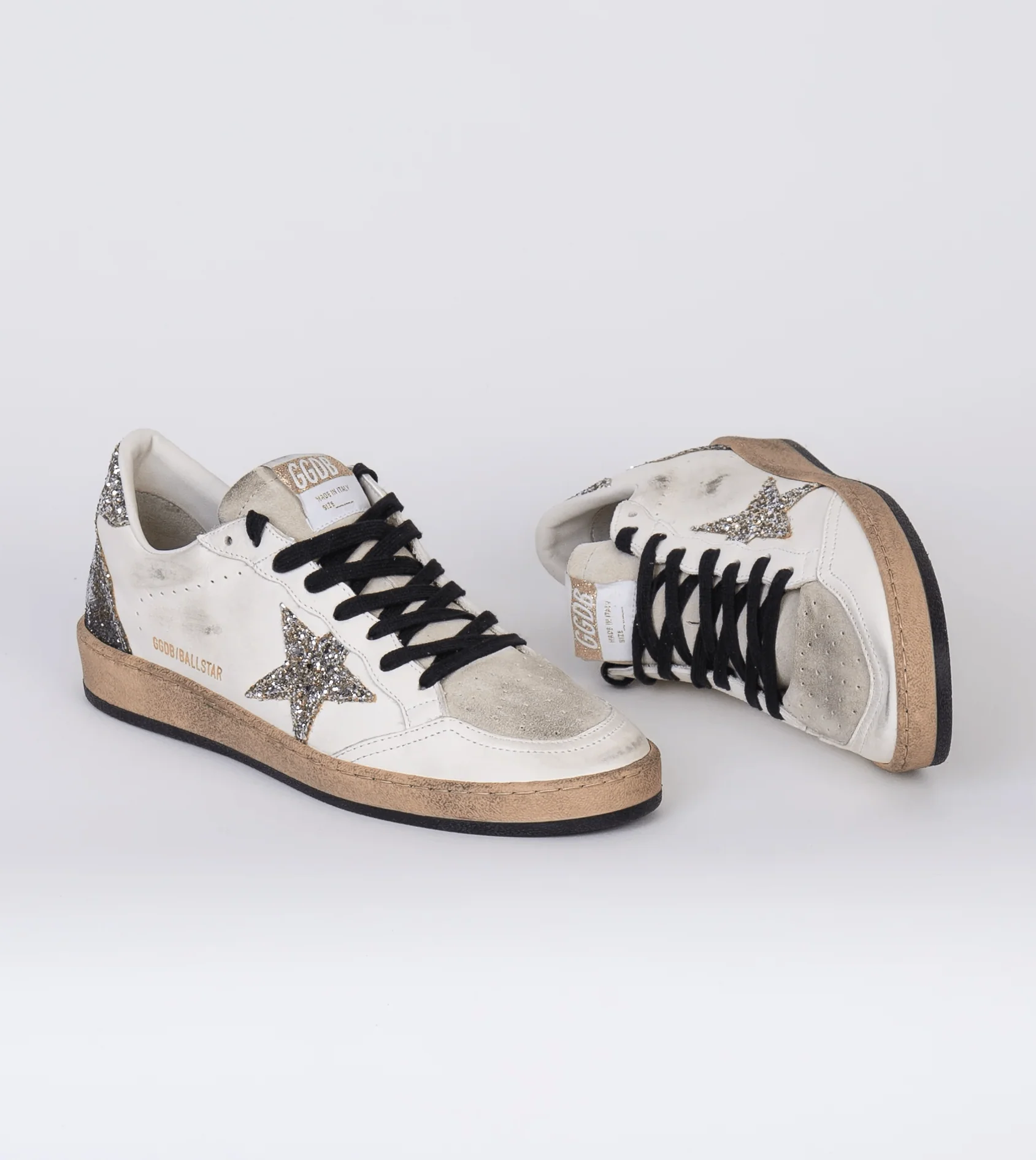 Tenis Golden Goose Ballstar  Star Heel Glitter Mujer - Image 2