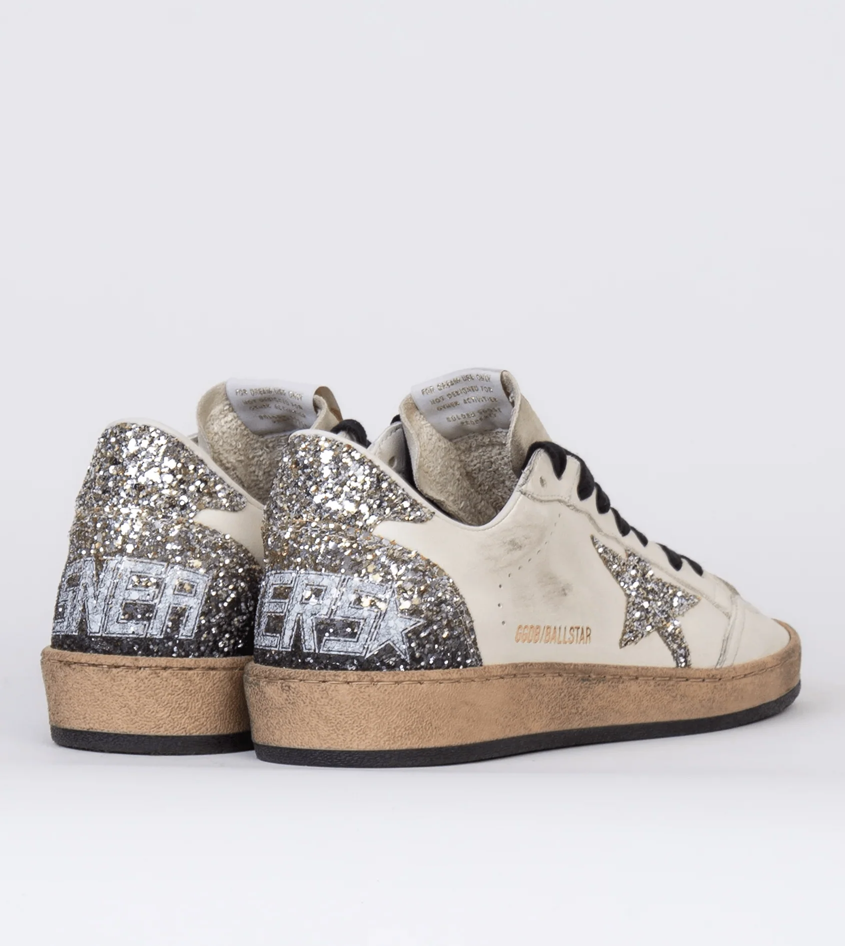 Tenis Golden Goose Ballstar  Star Heel Glitter Mujer - Image 4