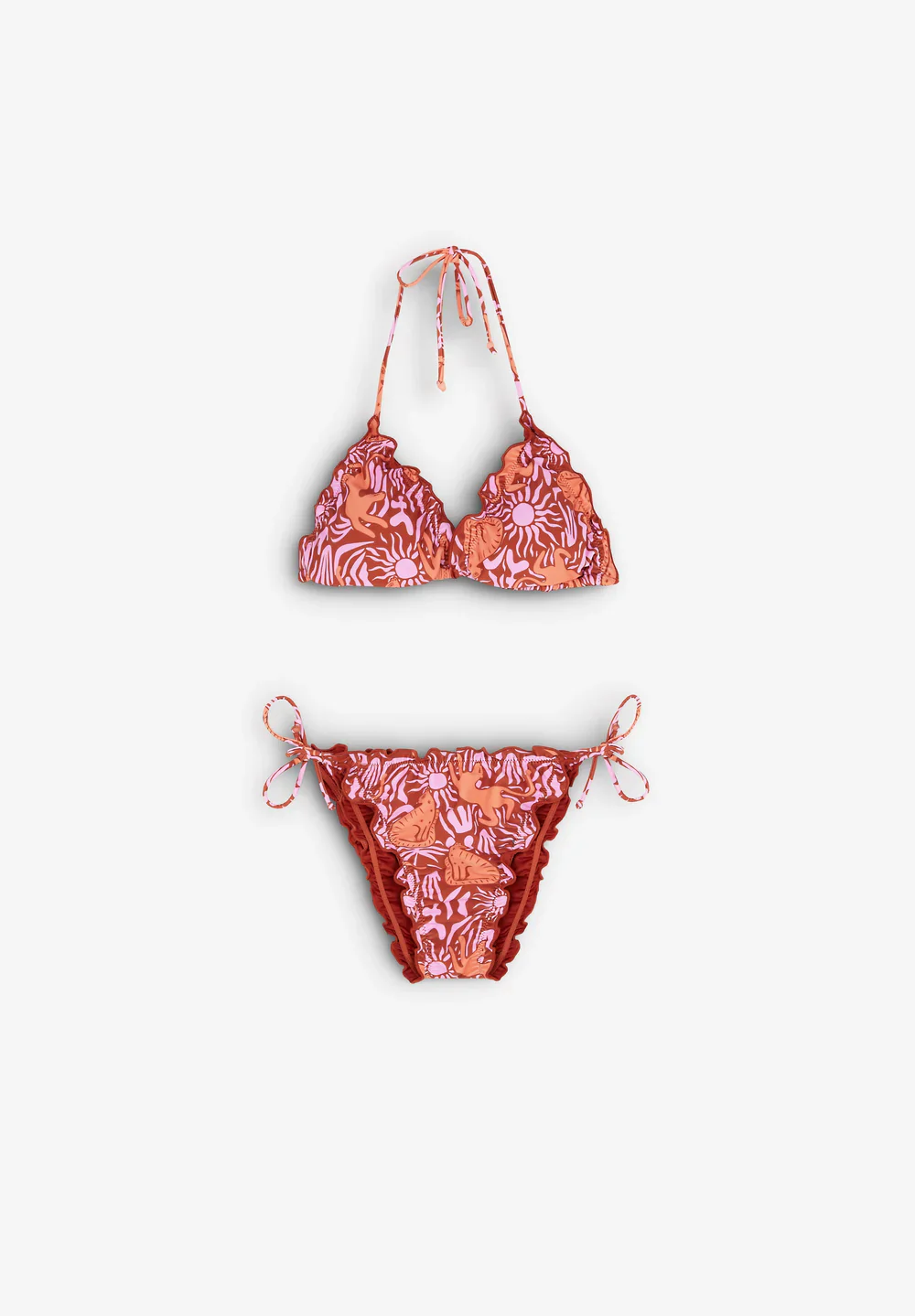 Bikini Ruffle Print