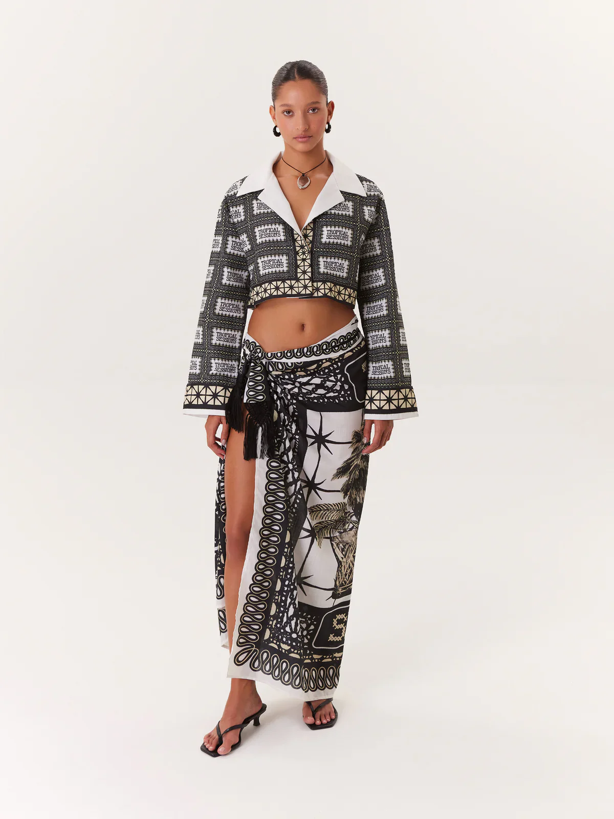 Blusa Cropped Tropical Sessions