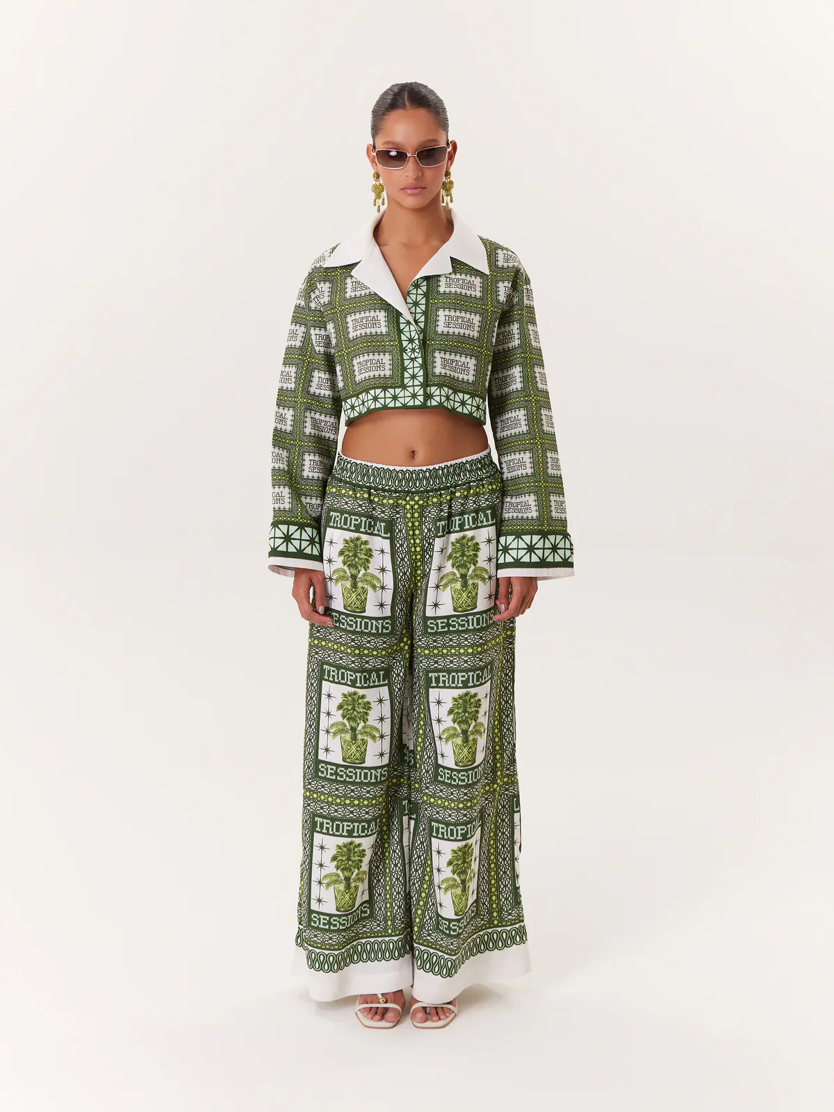 Blusa Cropped Tropical Sessions