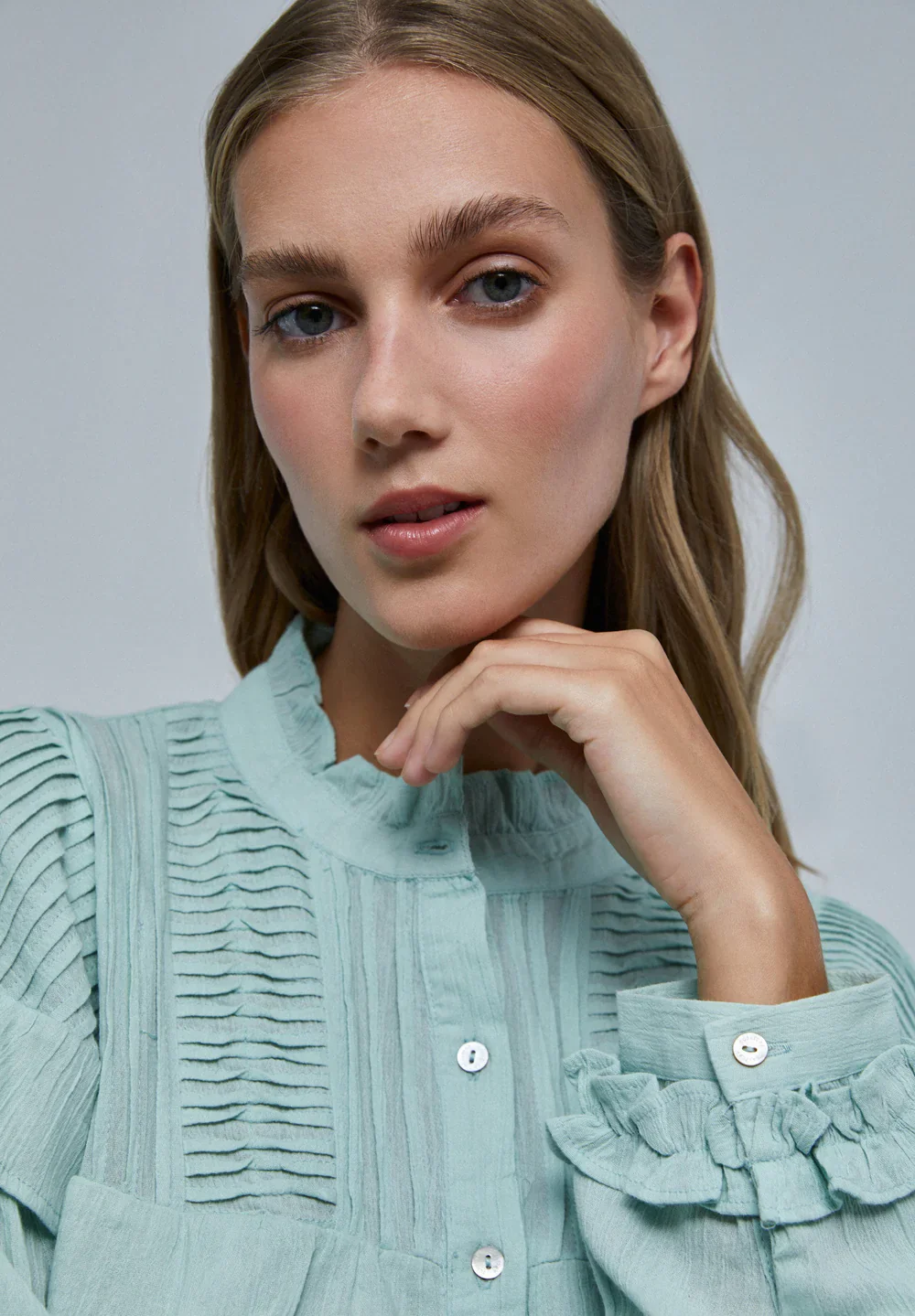 Blusa Pleat Ruffle - Image 2