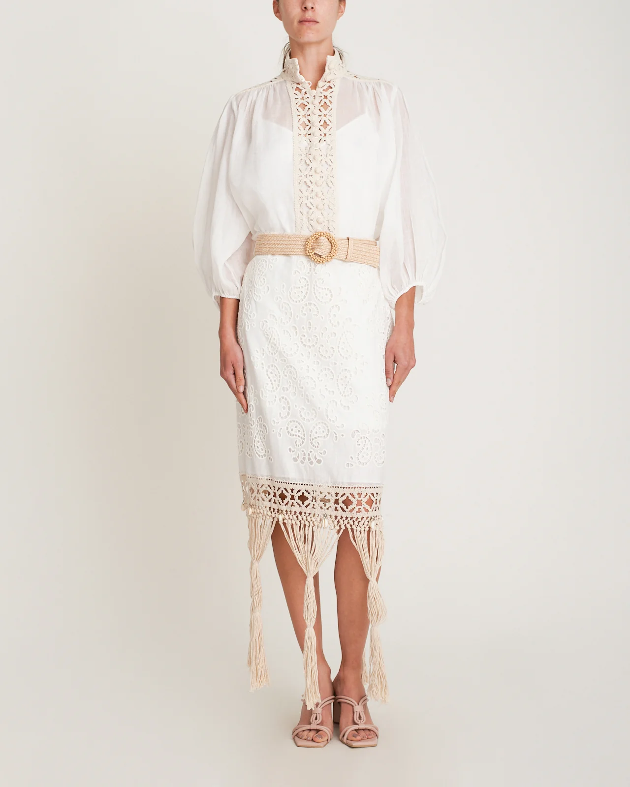 Blusa Vitali Lace Yoke