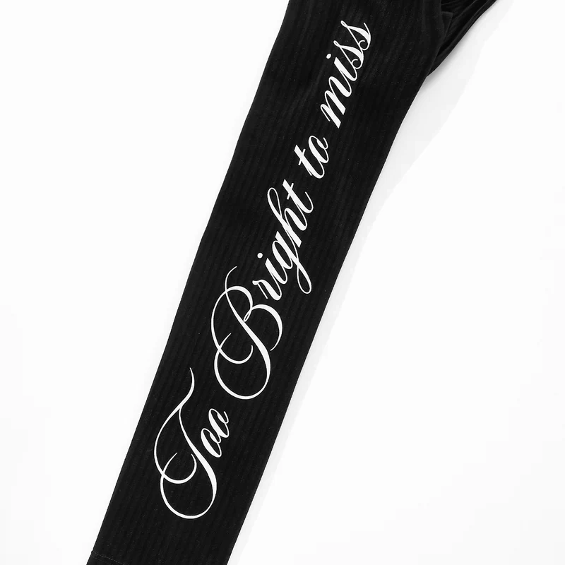 Body De Manga Larga Too Bright Negro - Image 4
