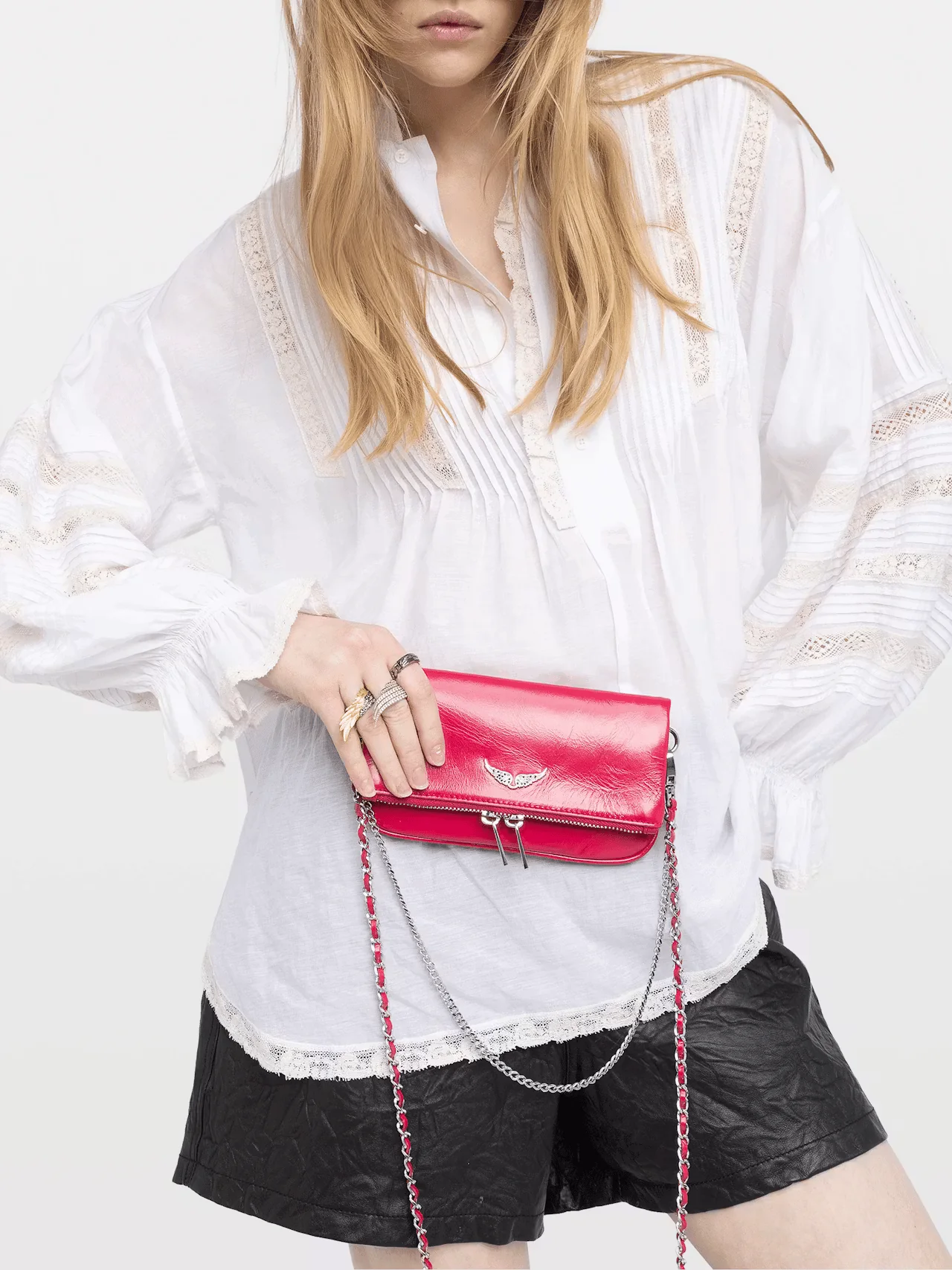 Bolso De Mano Rock Mini Vintage Patent - Image 7