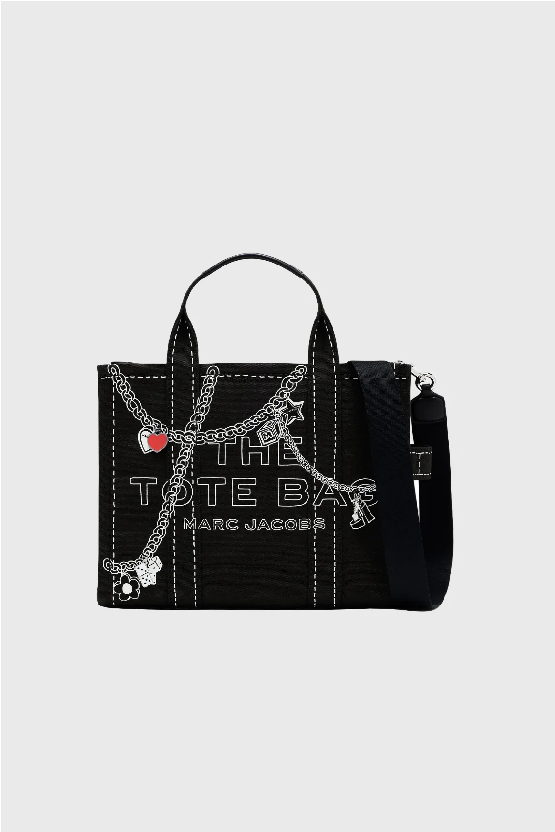 The Trompe L'Oeil Charm Canvas Medium Tote Bag