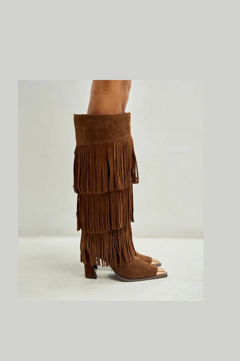 Bota Cubierta De Flecos - Image 4