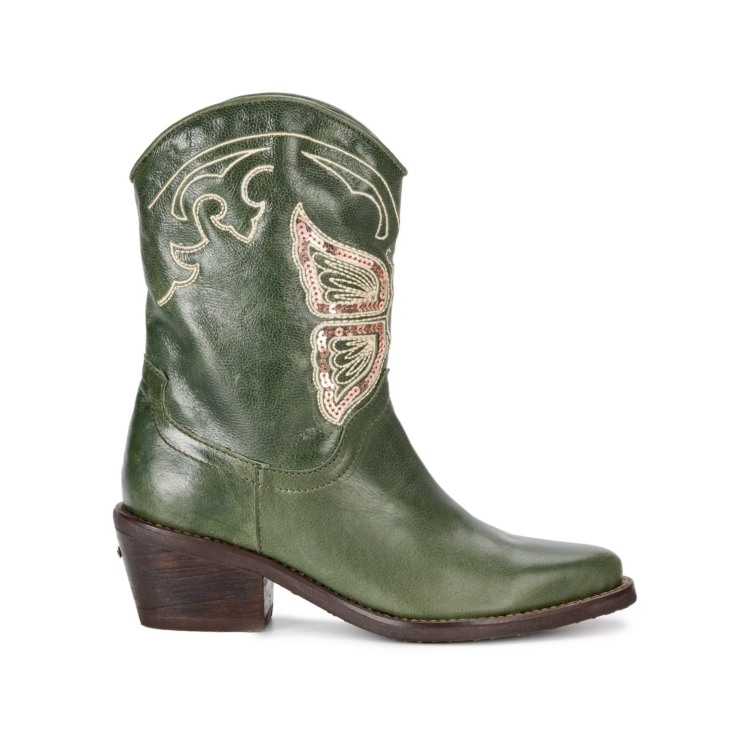 Bota Texana Mariposa Verde - Image 2
