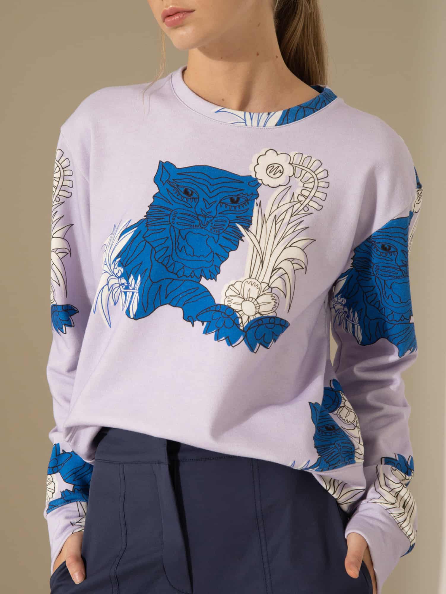 Sweater Tiger Mex Lila