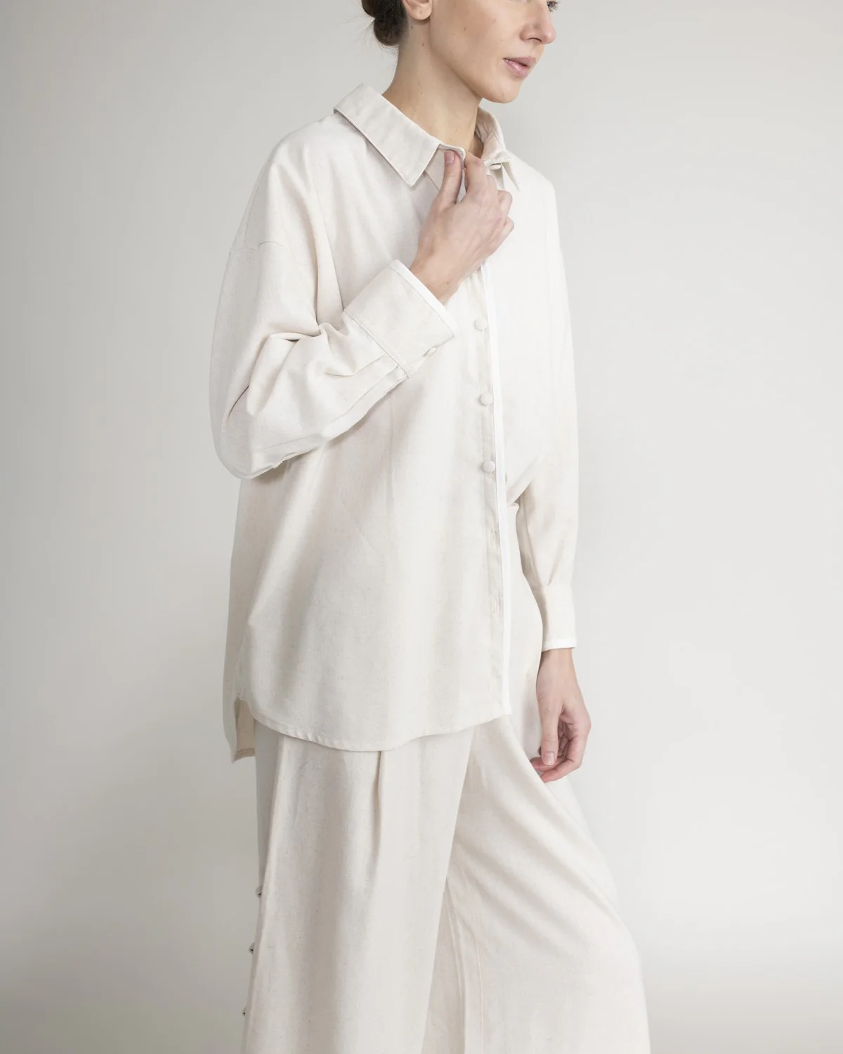Camisa Con Botones Forrados - Image 2
