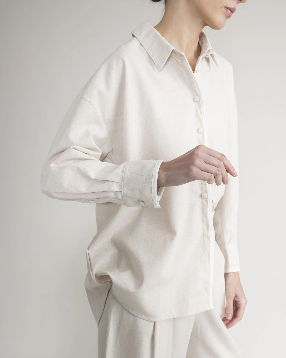 Camisa Con Botones Forrados - Image 3