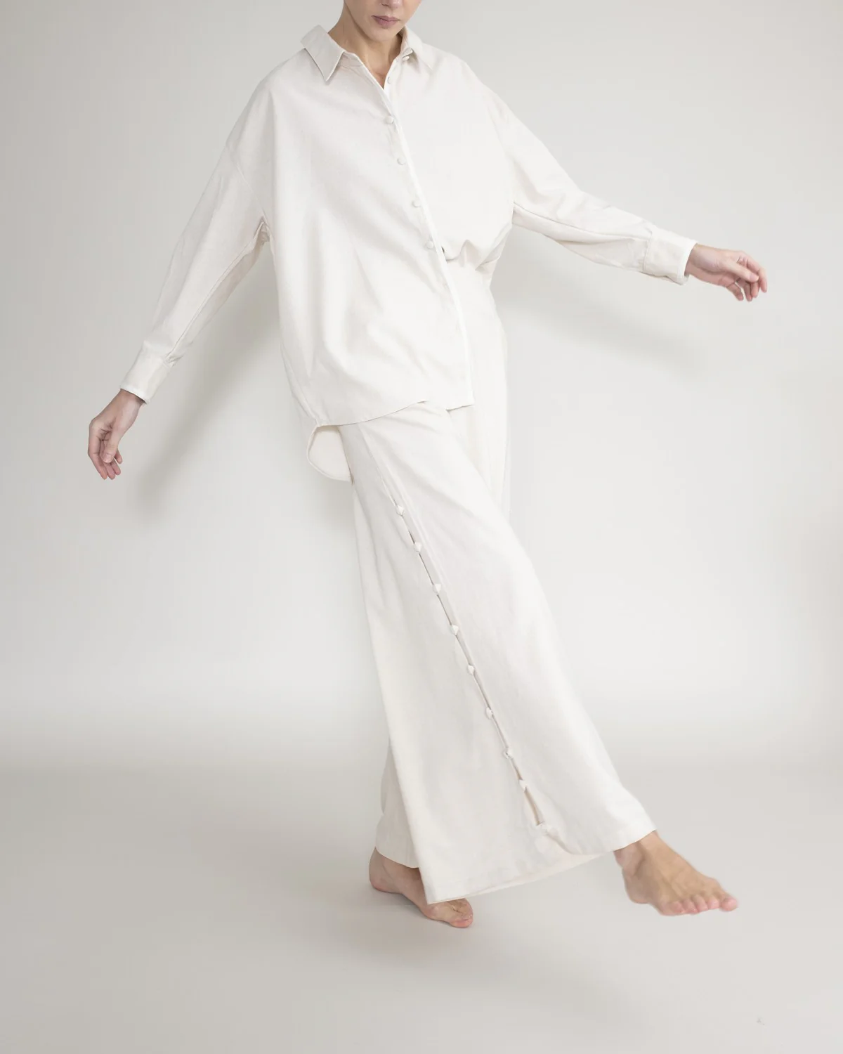 Camisa Con Botones Forrados - Image 4