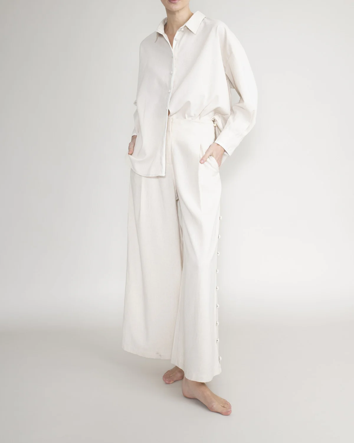 Camisa Con Botones Forrados - Image 5