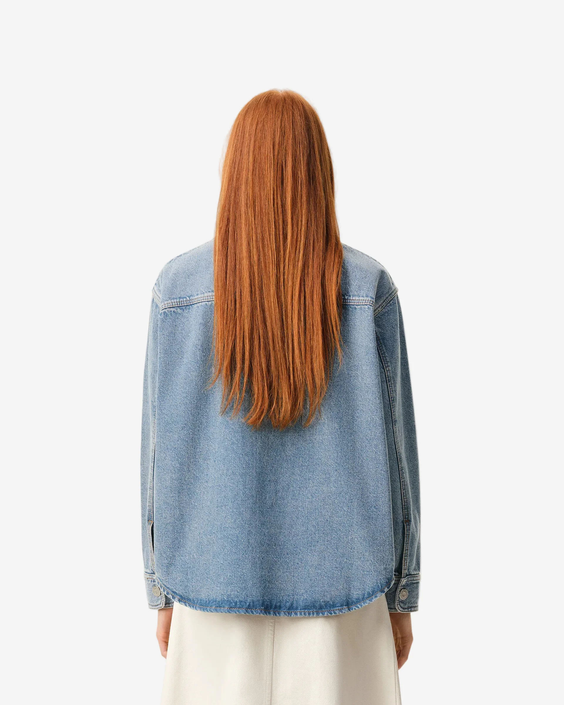 Sobrecamisa De Punto Azul De Algodón Ami De Coeur Unisex - Image 3