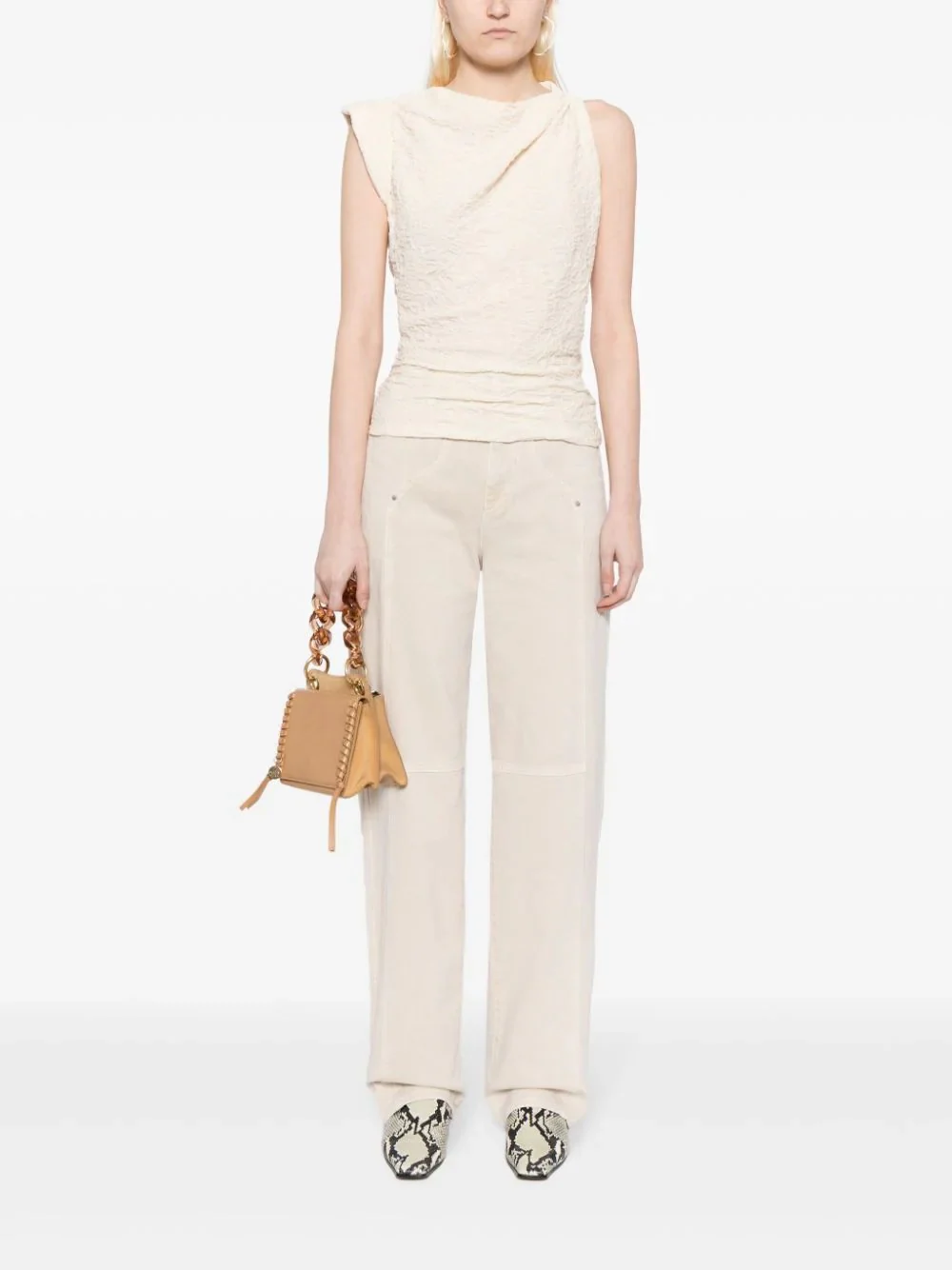 Blusa Fabiena Ecru Mainline - Image 4