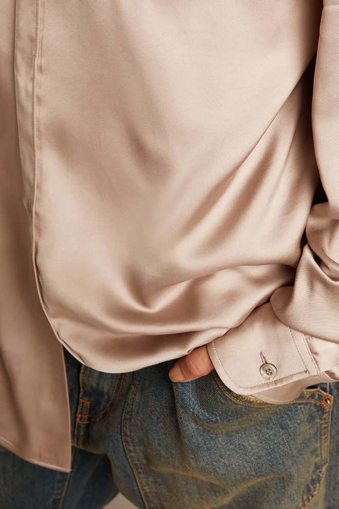 Camisa Golden Goose Mujer Journey Boyfriend Fluid - Image 5