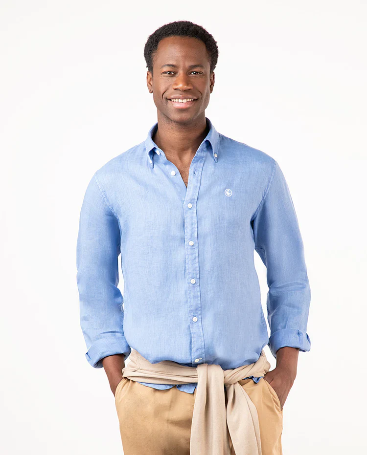 Camisa Lino Garment Dyed - Image 2