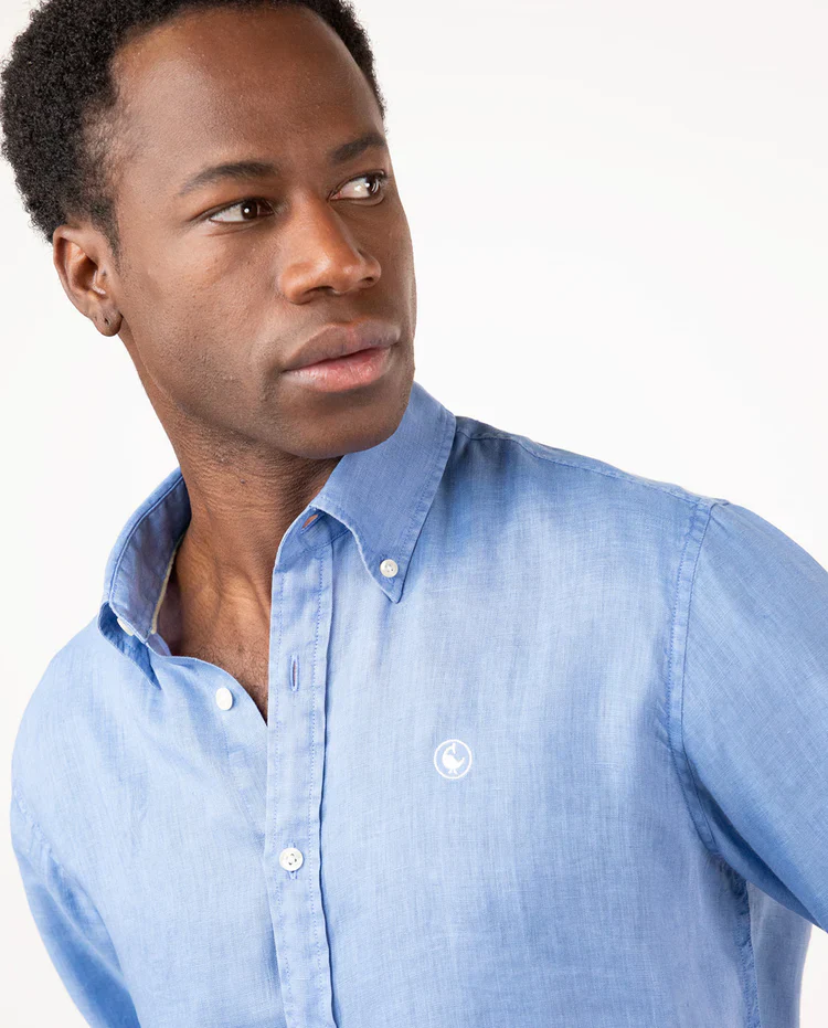Camisa Lino Garment Dyed - Image 3