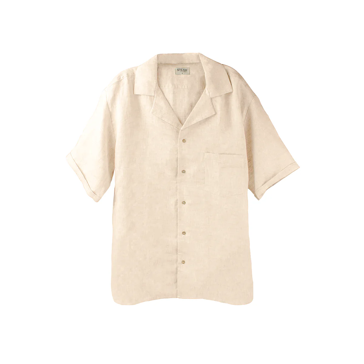 Camisa Lino Manga Corta