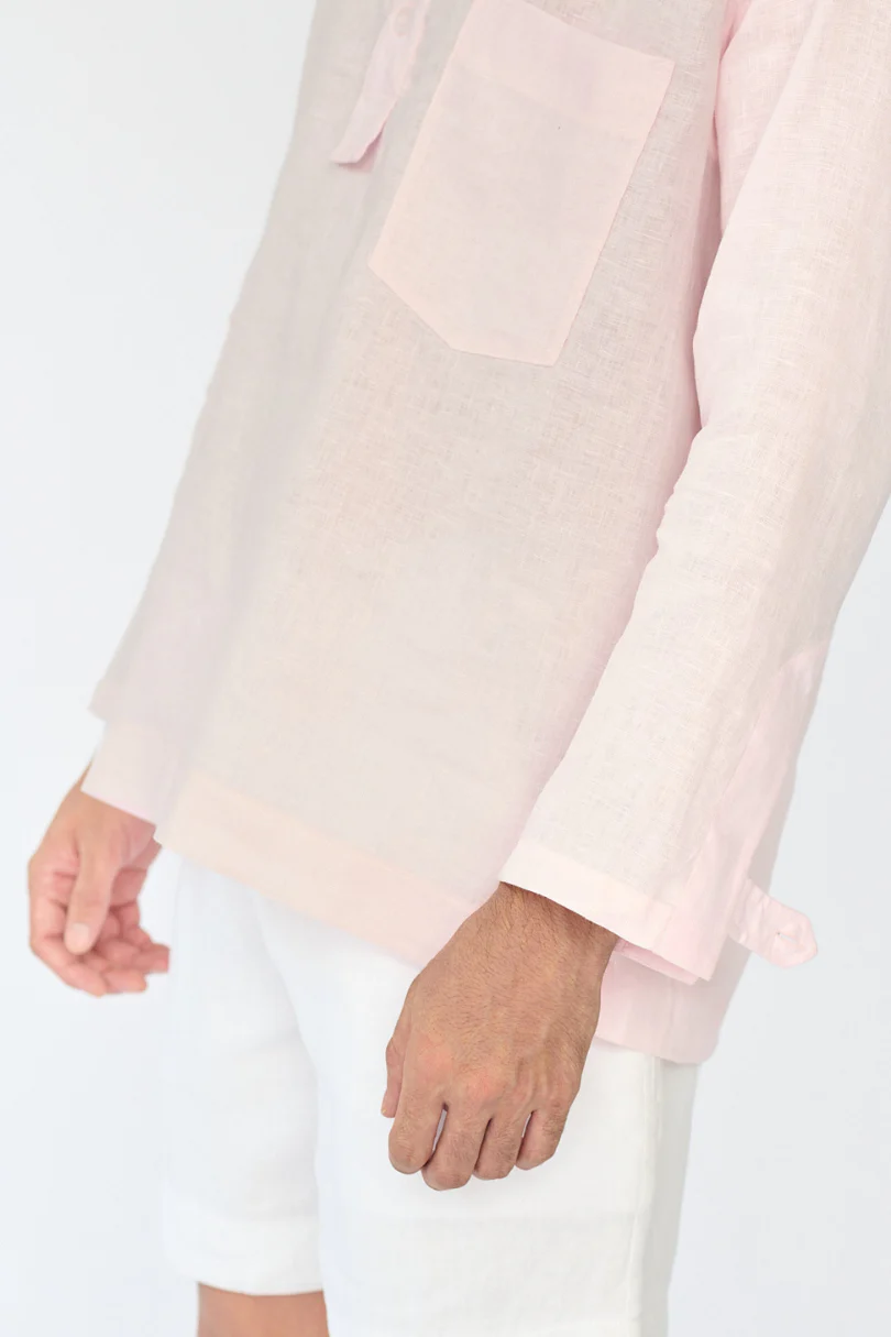 Camisa Lino Rosada - Image 4
