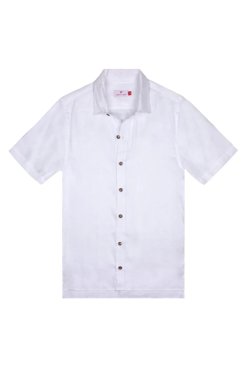 Camisa Manga Corta De Lino