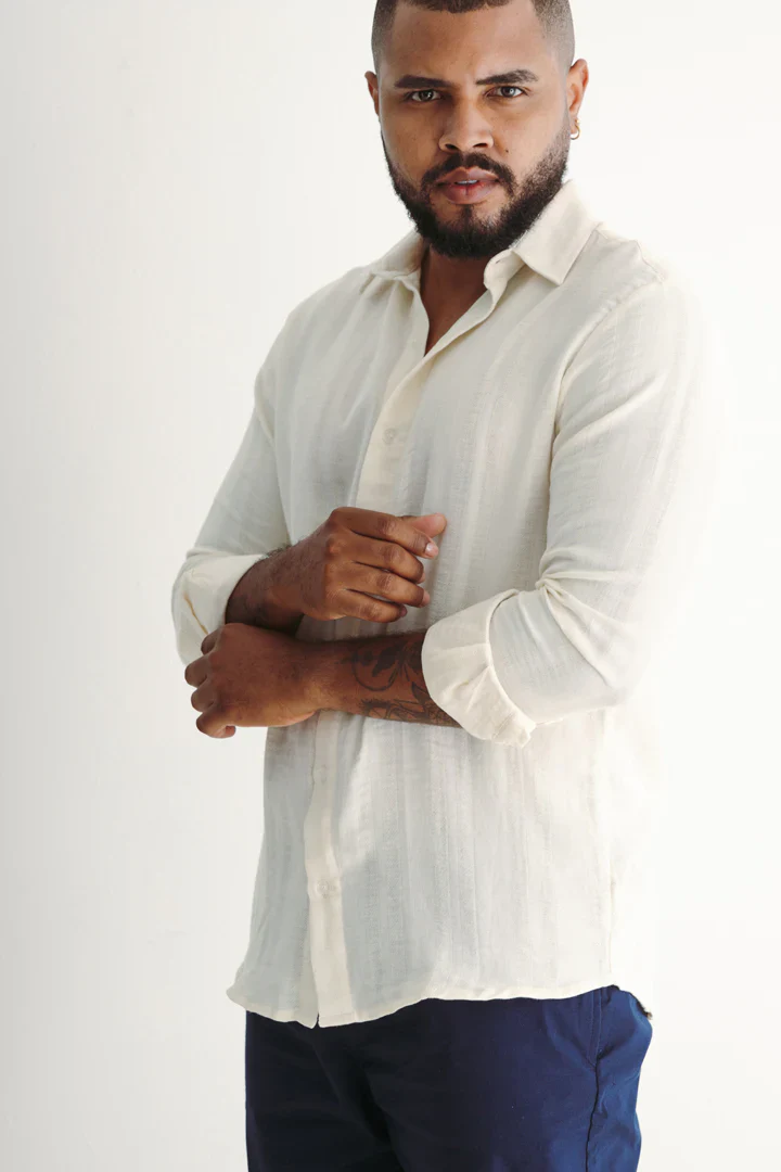 Camisa Rayas Malla
