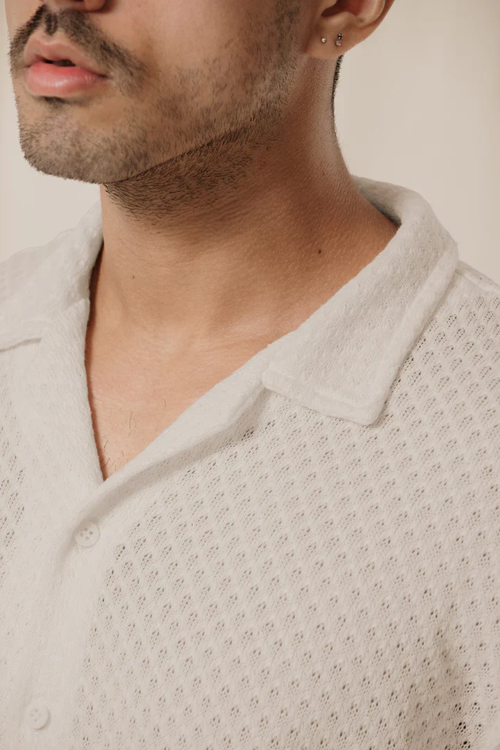 Camisa Tejida Beige - Image 2