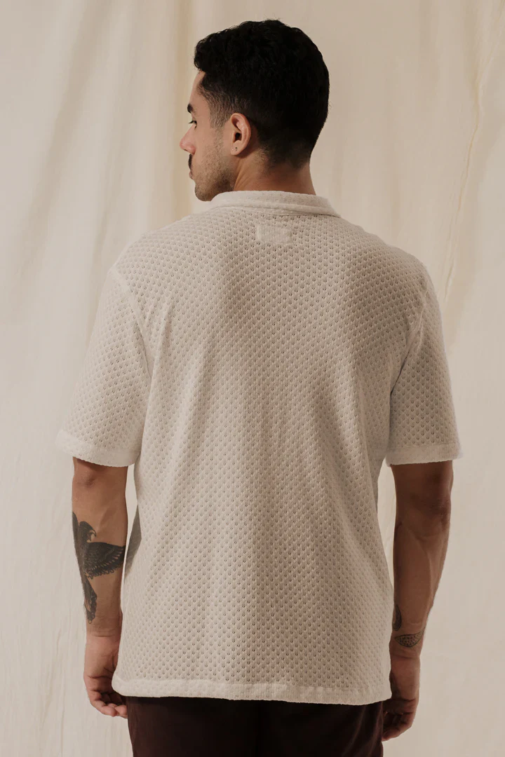 Camisa Tejida Beige - Image 3