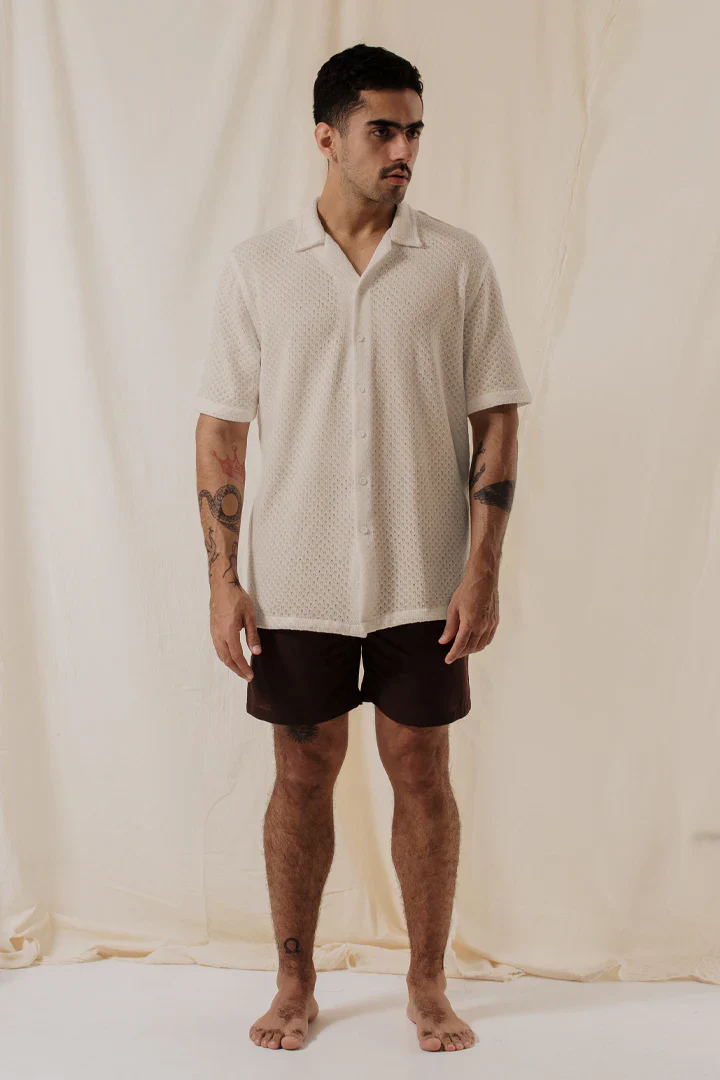 Camisa Tejida Beige - Image 4