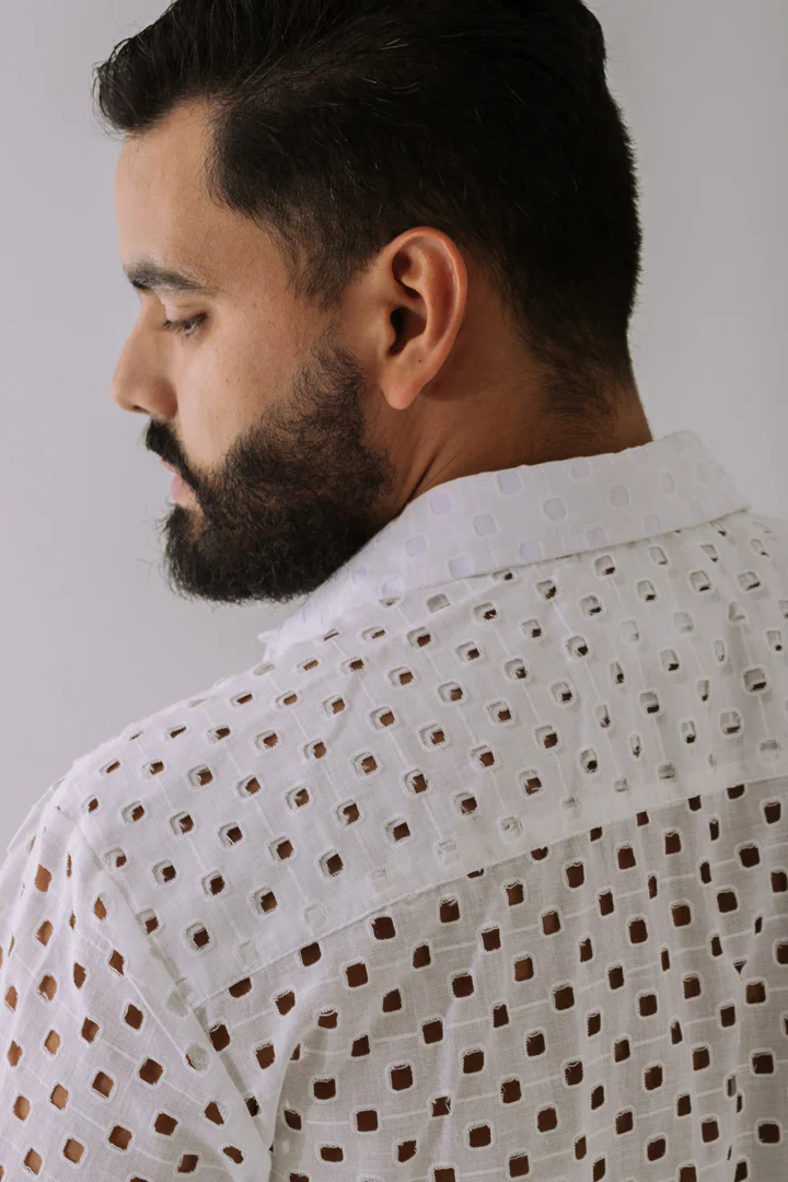 Camisa Troquel Cuadrados - Image 3