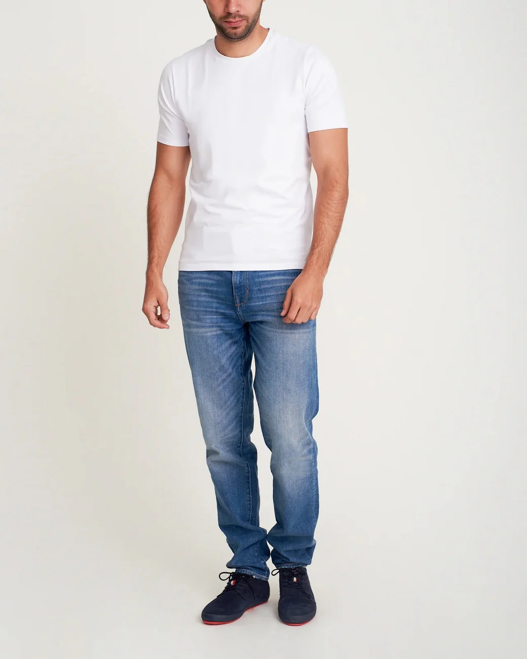 T-Shirt Cuello Redondo Blanco