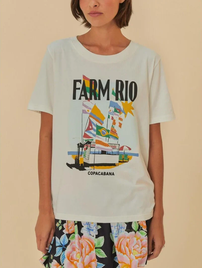 T-Shirt Fit Farm Rio Copacabana Off
