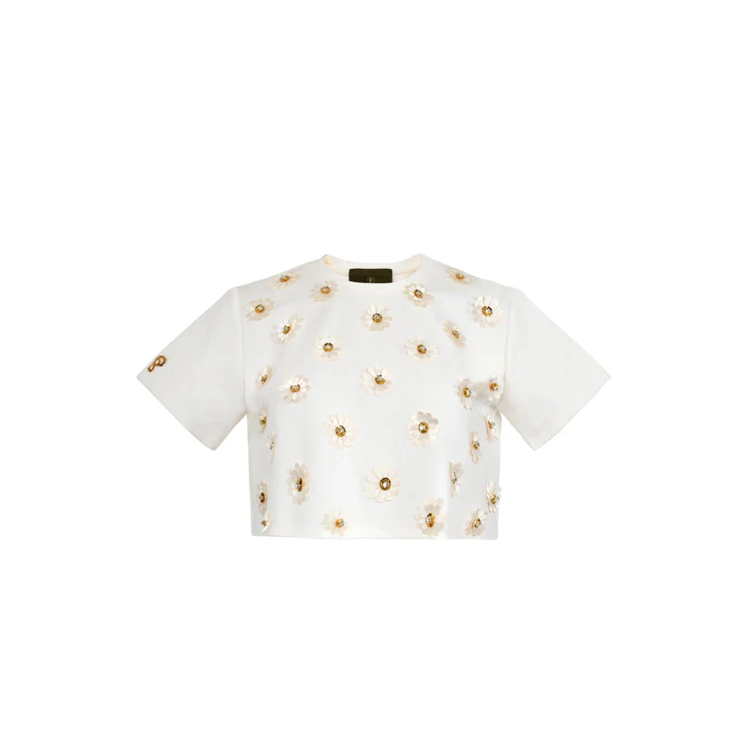 T-Shirt Floral Cropped - Image 2