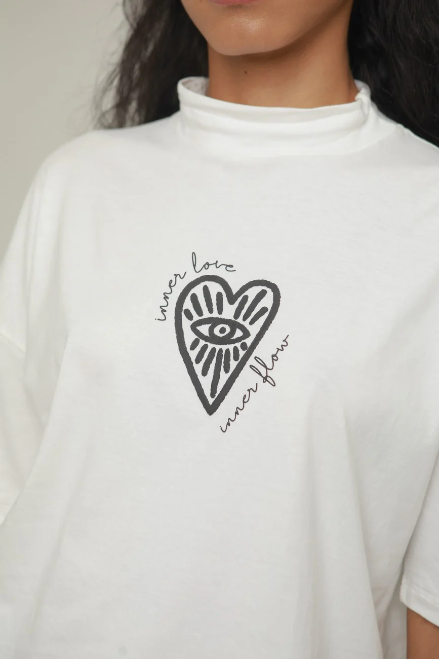 T-Shirt Inner Love Ivory - Image 3