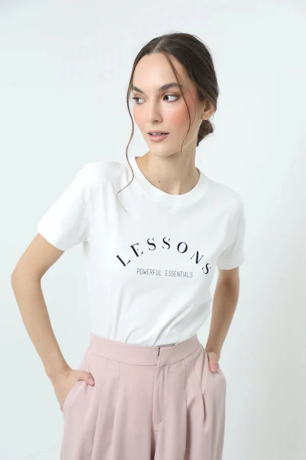 T-Shirt Lessons Ivory - Image 2