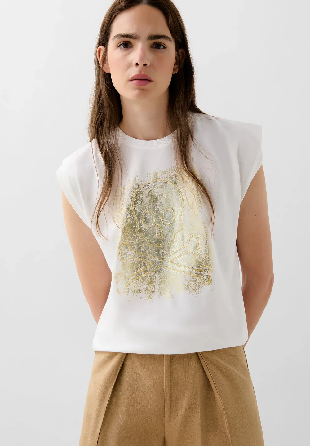 T-Shirt Scfoil Emb Skull Tee