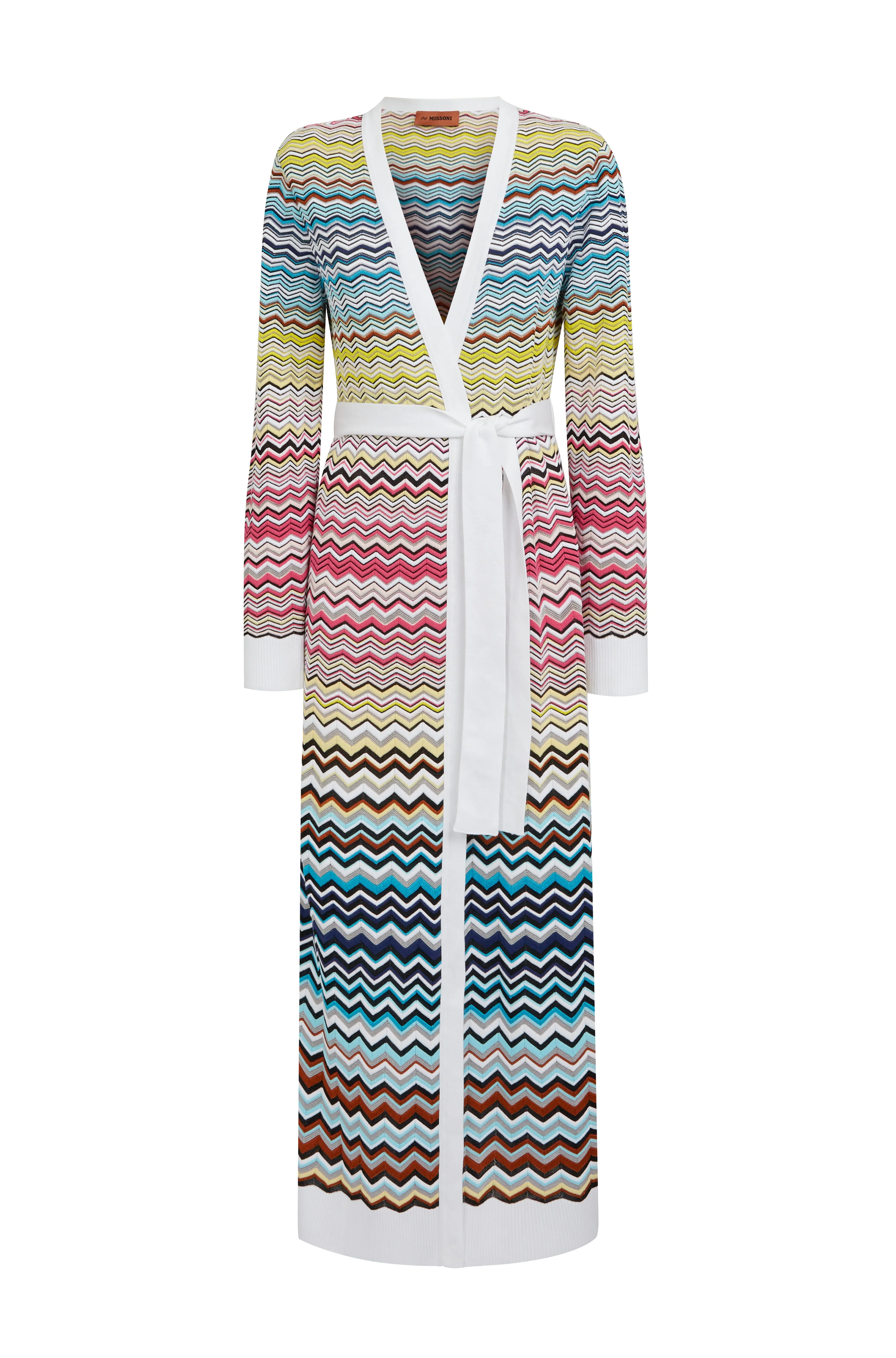 Cardigan Degrade Zigzag Chevron
