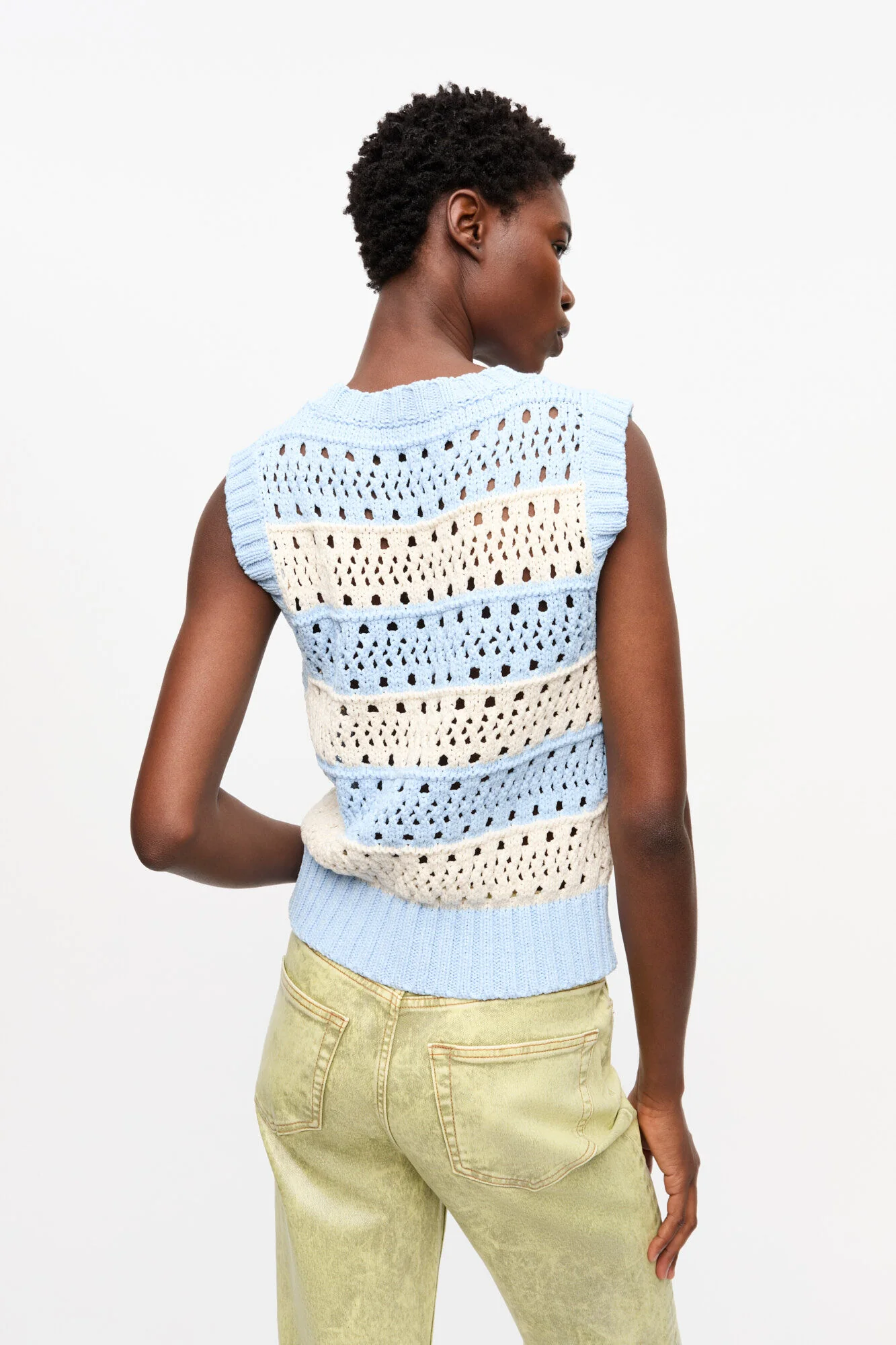 Chaleco Cotton Mix Striped - Image 4