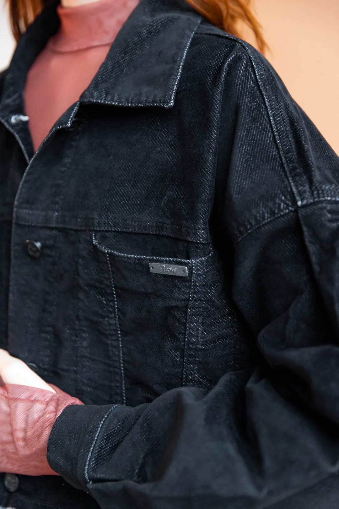 Chaqueta Balloon Velvet Black - Image 2