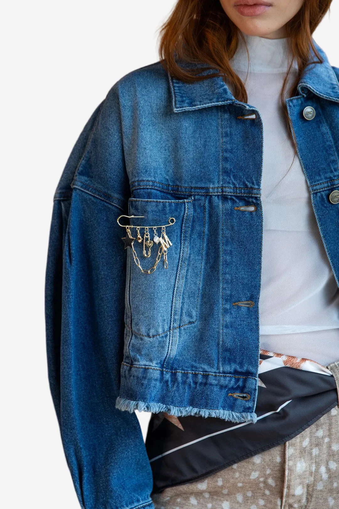 Chaqueta Barrel Denim