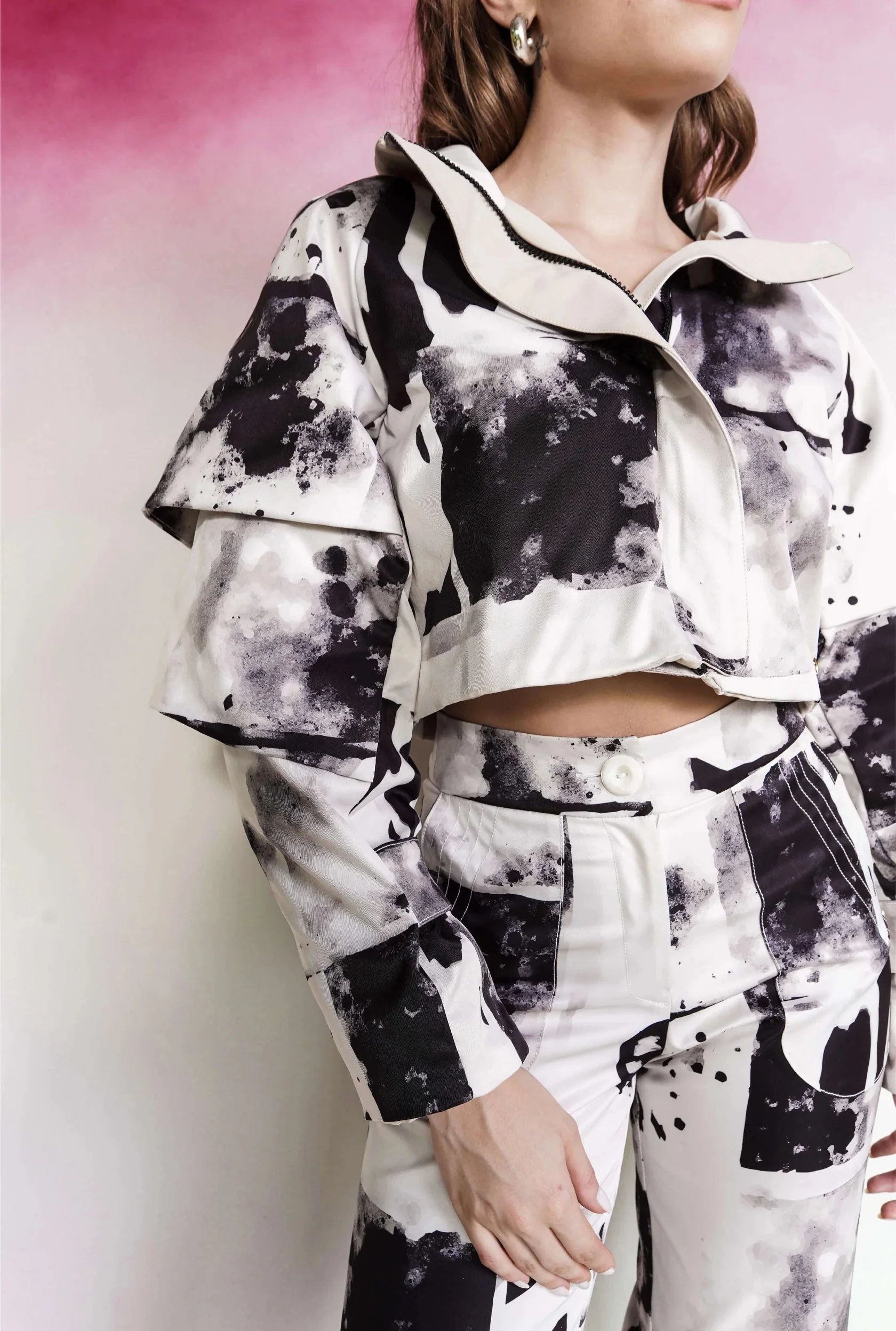 Chaqueta Steak Print