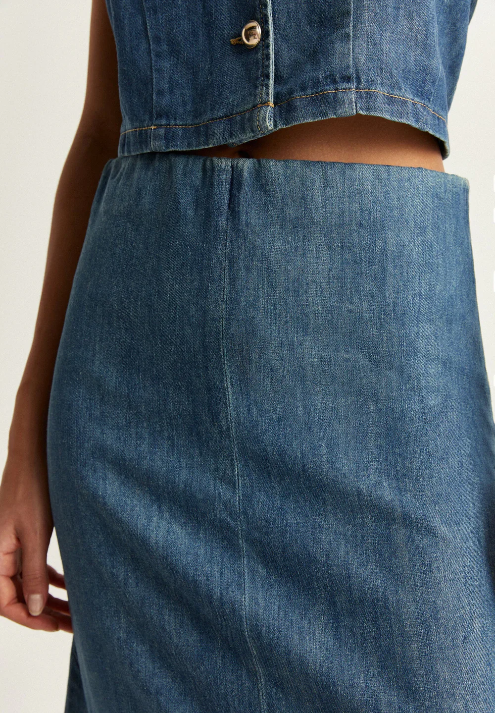 Falda Denim Ruffle - Image 3