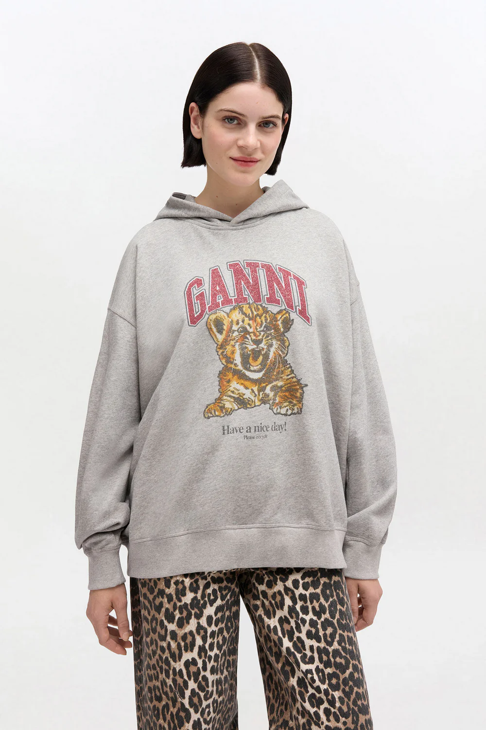 Hoodie Beaded Baby Tiger Print - Image 2