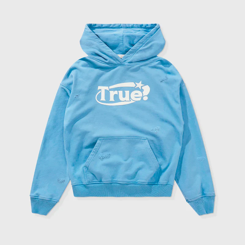 Hoodie Con Capucha Everyday Logo Azul Cielo