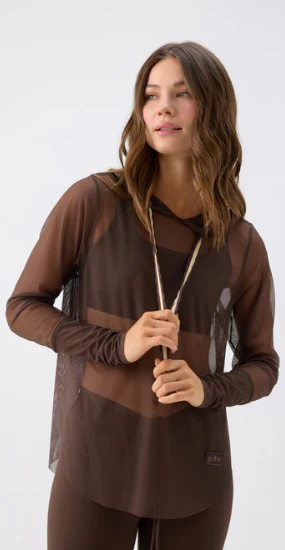 Hoodie Espresso Veil Mesh - Image 2