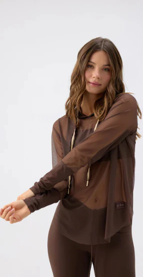 Hoodie Espresso Veil Mesh - Image 4