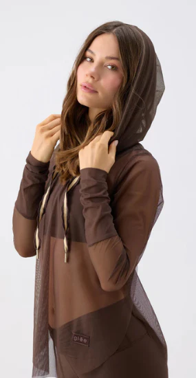 Hoodie Espresso Veil Mesh - Image 6